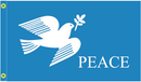 Blue Peace Dove 3'X5' Flag Rough Tex® 100D