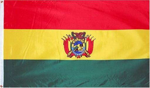 Bolivia with Crest 3'x5' Flag ROUGH TEX® 68D Nylon