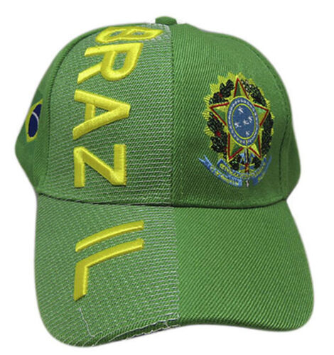 Brazil Green Embroidered Cap