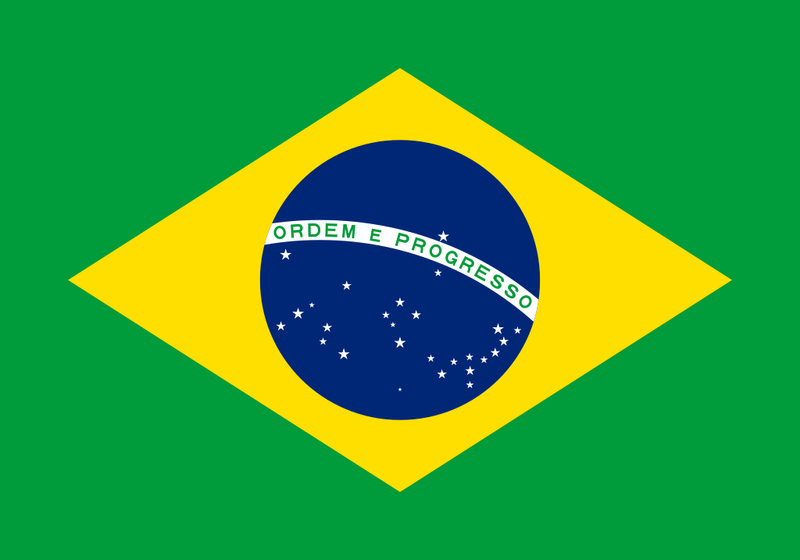 Brazil 12"x18" Flag With Grommets ROUGH TEX® 100D