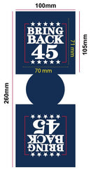 One Dozen Bring Back 45 Trump Navy Blue Can koozie Holders