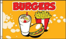 Burgers 3'X5' Flag ROUGH TEX® 68D
