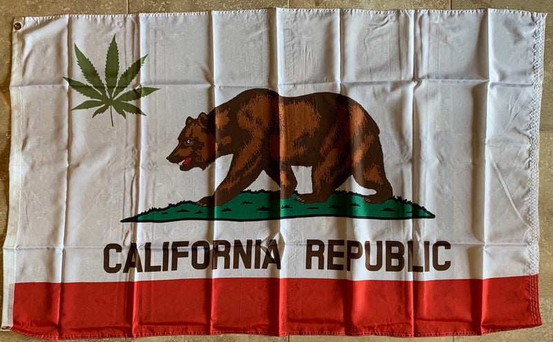 California Republic Leaf Flag Rough Tex ® 3'x5' 100D Flags