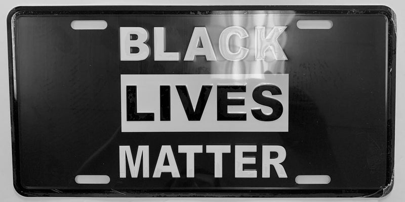 Black Lives Matter Aluminum Embossed License Plate