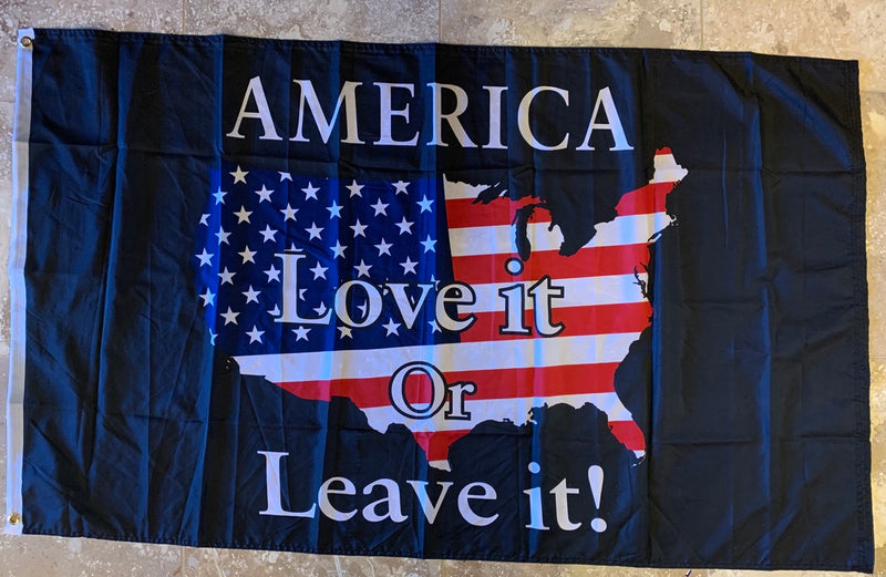 America Love It Or Leave It Flag 3'x5' Flag Rough Tex® 100D