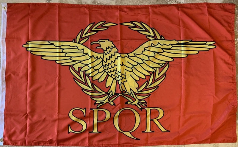 Roman Empire SPQR Double Sided Flag 100D Rough Tex ® 3'X5'