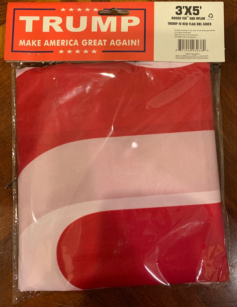 Trump MAGA Red IV Campaign Double Sided Flag 3'X5' feet Rough Tex ® 68D NYLON