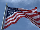 Made in USA American 5'X8'  U.S.A. 100% Knit Polyester Flag with Canvas Header Brass Grommets