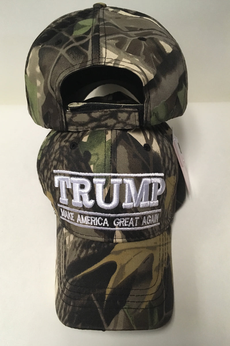 Camo Trump MAGA Cap Bill Hat