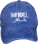 INFIDEL CAP BLUE WASHED 100% COTTON HAT