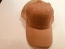 KHAKI MESH OPERATORS PROFESSIONAL CAPS 100% COTTON
