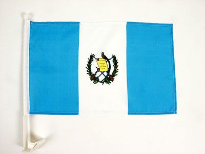 Guatemala - 12''X18'' Car Flag 68D