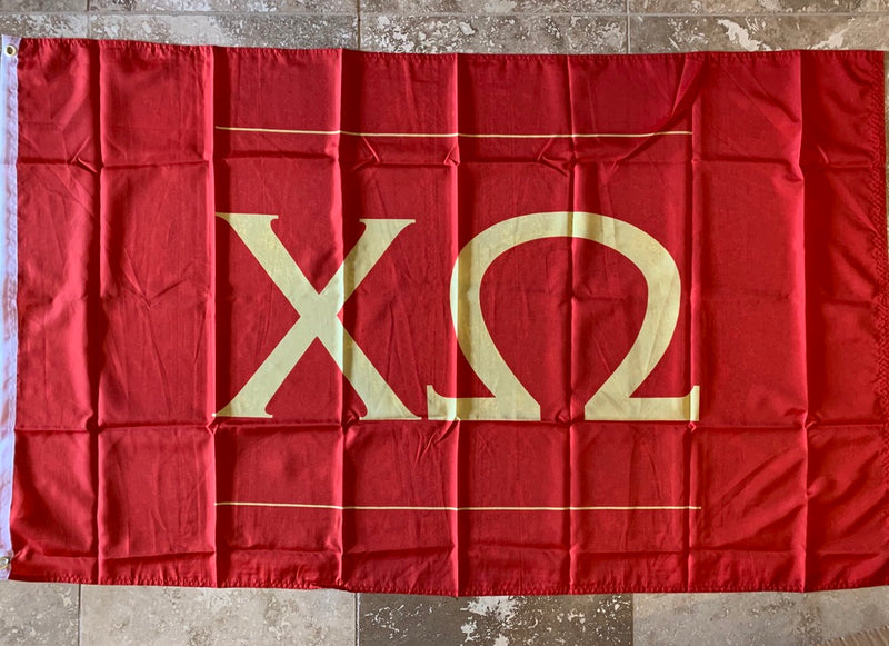 CHI OMEGA XO OFFICIAL FLAG 3'X5' Rough Tex® 100D