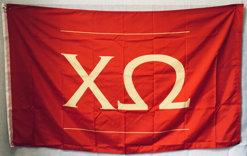 CHI OMEGA XO OFFICIAL FLAG 3'X5' Rough Tex® 100D