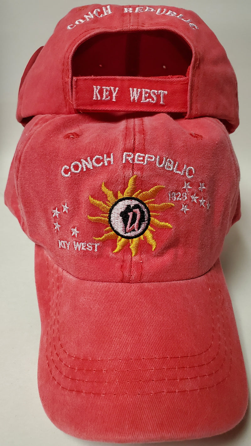 Cotton Cap Conch Republic Key West Red
