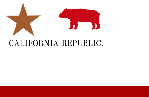 California Republic 1864 12"x18" Double Sided Flag With Grommets ROUGH TEX® 100D