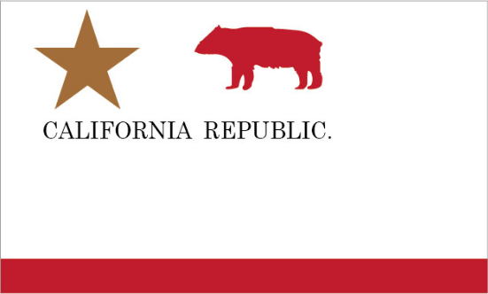 California Republic Bear 1846 2'x3' Flag ROUGH TEX® 100D