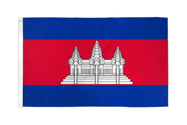 Cambodia 3'X5' Country Flag ROUGH TEX® 68D Nylon