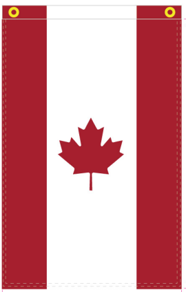 Canada 12"x18" 100D ROUGH TEX® Nylon Double Sided Garden Flag 100D