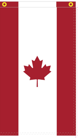 Canada House 3'X5' Flag ROUGH TEX® 100D W/ Sleeve and Grommets