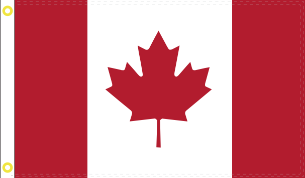 Canada 4'x6' Flag Rough Tex® 100D