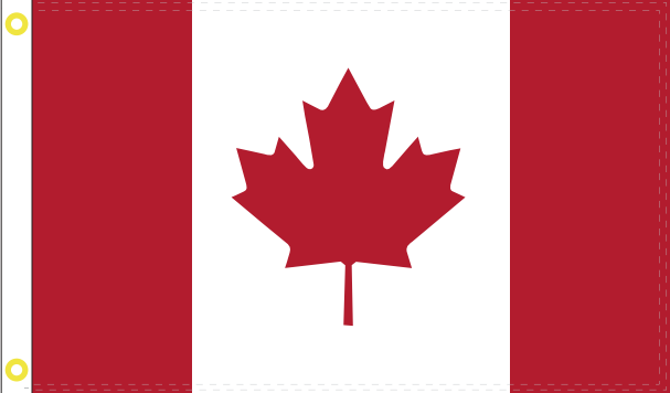 Canada 6'x10' Flag ROUGH TEX® 100D