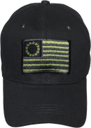 Betsy Ross Patch Black Embroidered Cap