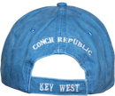 Conch Republic Key West Washed Blue Embroidered Cap
