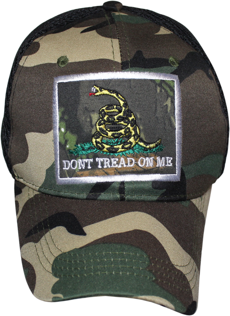 Gadsden Patch Camo Embroidered Cap Mesh Back
