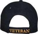 Iraq War Veteran Black Embroidered Cap