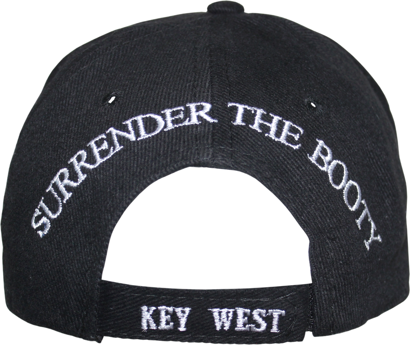 Key West Surrender The Booty Black Embroidered Cap