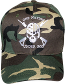 One Nation Under God Camo Embroidered Cap