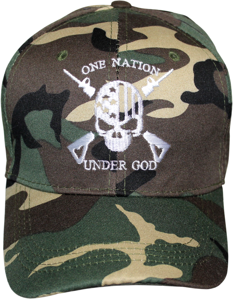 One Nation Under God Camo Embroidered Cap