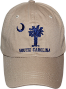South Carolina Washed Khaki Embroidered Cap