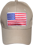 USA Washed Khaki Embroidered Cap