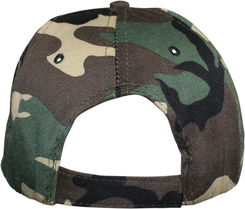 USA Black Patch Camo Embroidered Cap