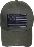 USA Patch Olive Embroidered Cap