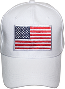 USA Patch White Embroidered Cap