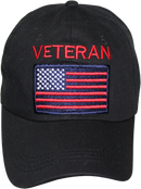 Veteran USA Patch Embroidered Cap