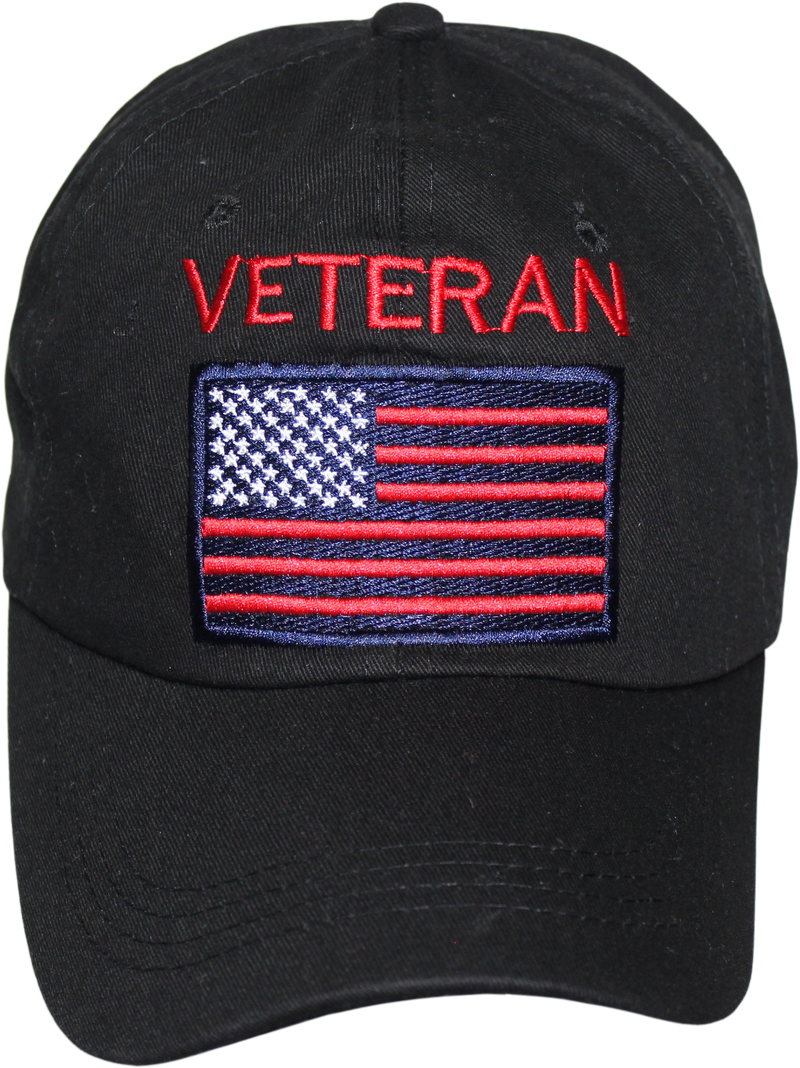 Veteran USA Patch Embroidered Cap