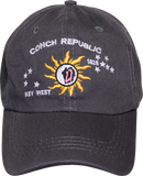 CONCH REP KEY WEST CAP DARK GREY 100% COTTON CONCH REPUBLIC HAT