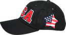 Cap - USA Distressed Black