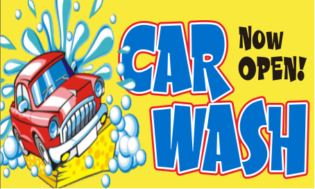 Car Wash Now Open 3'X5' Flag Rough Tex® 100D