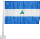 Car Flag - 12x18 Nicaragua