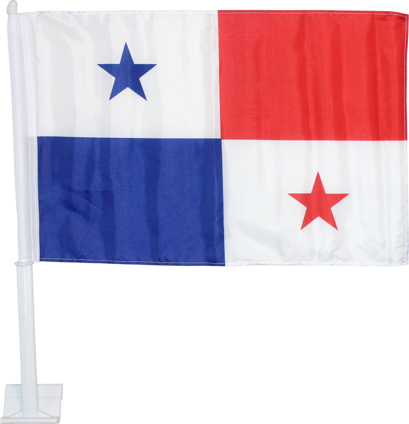 Panama 12"x18" Car Flag Double Sided
