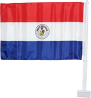 Car Flag - 12x18 Paraguay Paz Y Justicia