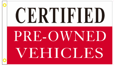 Certified Pre Owned Vehicles 3'X5' Flag ROUGH TEX® 100D