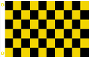 Checkered Black and Yellow 2'x3' Flag ROUGH TEX® 100D