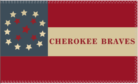 Cherokee Braves 3'X5' Flag Rough Tex® 100D