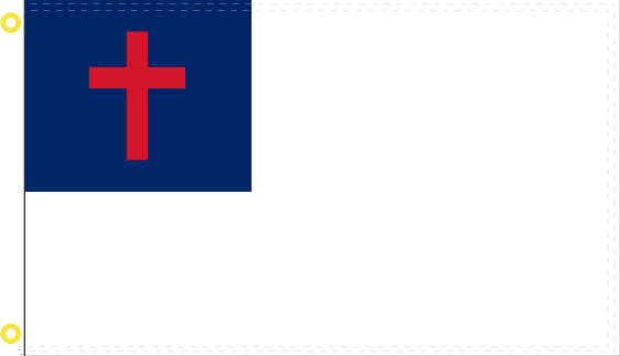 Christian 5'x8' Flag Rough Tex ® 200D Nylon